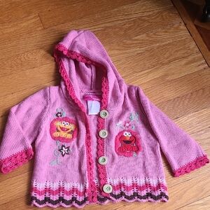 Y2K Sesame Street Muppets Sweater Elmo & Zoe